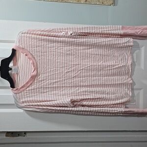 Abound Pink & White Top Woman's Size XL
